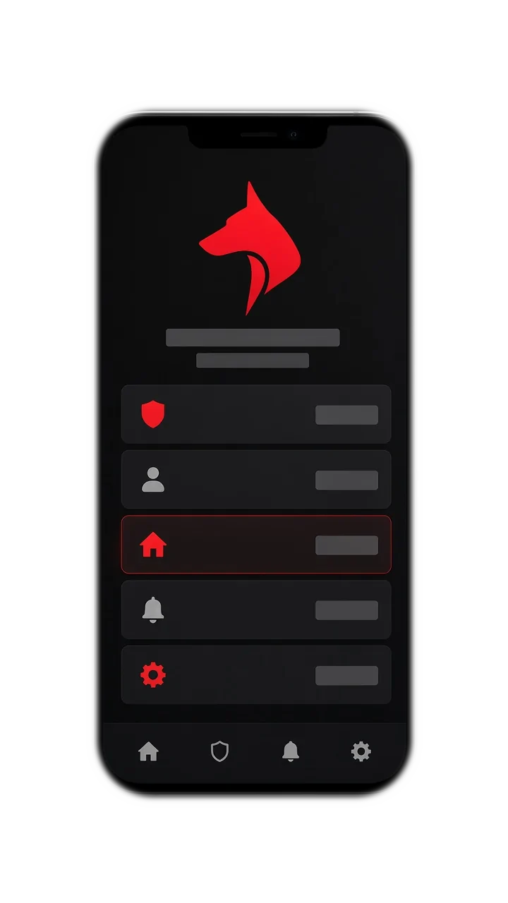 Phone showing the Doberman Security mobile reporting app